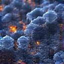 Illustration of sulfide glass-ceramic molecular bonds